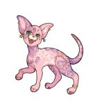 ambiguous_gender bingus domestic_cat ear_piercing felid feline felis feral furgonomics furry-specific_piercing gold_(metal) gold_tooth hairless hairless_cat hi_res jewelry mammal piercing solo some-bunny sphynx_(cat) tail tail_piercing