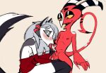  absurd_res anthro balls black_body black_fur blitzo_(helluva_boss) blush breasts canid canid_demon canine demon demon_humanoid duo fellatio female fur genitals grey_body grey_fur hellhound helluva_boss hi_res horn horned_humanoid humanoid humanoid_on_anthro imp loona_(helluva_boss) male male/female mammal multicolored_body multicolored_fur mythological_canine mythological_creature mythology oral penile sex sin-buttons_(artist) stepdaughter_(lore) stepfather_(lore) stepfather_and_stepchild_(lore) stepfather_and_stepdaughter_(lore) stepparent_(lore) stepparent_and_stepchild_(lore) stepparent_and_stepdaughter_(lore) white_body white_fur 