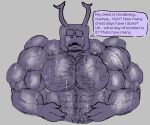 abs animal_humanoid anthro arthropod arthropod_humanoid barazoku beetle biceps big_muscles bodily_fluids body_hair buffbug buffy_(buffbug) chest_hair dripping facial_hair flexing flexing_pecs growth hairy hi_res huge_muscles humanoid hyper hyper_muscles insect male muscle_growth muscular muscular_anthro muscular_male pecs solo throbbing