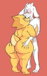  absurd_res alphys anthro anthro_on_anthro anus asriel_dreemurr bedroom_eyes belly big_butt blush boss_monster bovid buckteeth butt butt_grab caprine deep_skin duo eyewear female freckles front_view fur genitals glasses goat grin hand_on_butt hi_res horn huge_butt humanoid_genitalia looking_at_another looking_at_partner male male/female mammal mrxharlequinn narrowed_eyes nervous nude overweight overweight_female plantigrade pussy rear_view red_eyes reptile scales scalie seductive short_tail simple_background smile smug standing teeth thick_tail thick_thighs undertale video_games white_body white_fur wide_hips yellow_body yellow_scales 