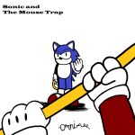 1:1 4_fingers 5_fingers anthro blue_body blue_quills bootleg challenge_accepted classic_sonic classic_sonic_(universe) clothing cover_art creepypasta duo english_text eulipotyphlan fight fighting_pose fingers first_person_view footwear gloves hammer handwear hedgehog hi_res human looking_at_viewer looney_tunes male mammal mario mario_bros nintendo ominous omni-vee plumber pose red_clothing red_footwear red_shoes ring sega shoes simple_coloring sonic_the_hedgehog sonic_the_hedgehog_(series) sonic_the_hedgehog_4_(snes) standing text tools warner_brothers white_body white_clothing white_face white_gloves white_handwear yellow_ring