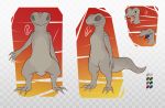  absurd_res grey_body hi_res lizard male model_sheet reptile scalie semi-anthro solo standing tagme vagoncho vagoncho_(character) 