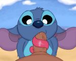  5:4 alien anthro beach disney erection experiment_(lilo_and_stitch) fellatio filthyopossum first_person_view genitals hi_res lilo_and_stitch long_tongue male male/male oral penile penis seaside sex solo_focus stitch_(lilo_and_stitch) tongue 