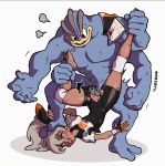  4_arms bea_(pok&eacute;mon) bodily_fluids clothed clothing domination drooling duo eggseru erection female female_on_humanoid female_penetrated foot_on_head genitals gym_leader hair hi_res human human_on_humanoid humanoid interspecies leg_grab looking_pleasured machamp male male/female male_domination male_penetrating male_penetrating_female mammal multi_arm multi_limb muscular muscular_male nintendo open_mouth penetration penis pok&eacute;mon pok&eacute;mon_(species) pok&eacute;philia pussy saliva sex short_hair sweat tongue tongue_out torn_clothing vaginal vaginal_penetration video_games 