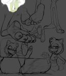  5_toes absurd_res amy_rose anthro city crush earth eulipotyphlan feet feet_up female fooooly genitals giga grey_background greyscale hedgehog hi_res humanoid_feet macro mammal micro monochrome nude pussy simple_background sketch soles sonic_adventure sonic_the_hedgehog_(series) toes 