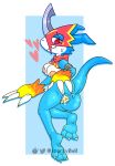 3_toes anthro anus breasts claws digimon digimon_(species) female flamedramon genitals hi_res pussy scalie solo sparky0w0 toes 