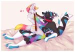  alibi-cami anthro anthro_on_anthro anthro_penetrated anthro_penetrating anthro_penetrating_anthro bedroom_eyes blush cowgirl_position dragon duo female female_penetrated hair hybrid leash leash_pull male male/female male_penetrating male_penetrating_female multicolored_hair multicolored_tail narrowed_eyes on_top penetration rainbow_hair rainbow_tail romantic_ambiance romantic_couple seductive sex vaginal vaginal_penetration 