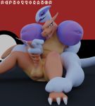  3d_(artwork) absurd_res anthro areola arm_grab assisted_masturbation balls big_areola big_balls big_breasts big_dom_small_sub big_hands big_penis bodily_fluids breasts charizard cum cumshot curvy_figure digital_media_(artwork) duo ejaculation exposed_breasts female genital_fluids genitals head_between_breasts hi_res holding_arm larger_female legendary_pok&eacute;mon lugia male male/female masturbation nintendo nipples penis pok&eacute;ball pok&eacute;mon pok&eacute;mon_(species) reptilligator seductive seductive_eyes sex size_difference stroking thick_thighs unown_(pok&eacute;mon) video_games voluptuous 