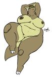  anthro areola barely_visible_genitalia barely_visible_pussy belly big_belly big_breasts breasts eddy_okapi female genitals kangaskhan love_handles macropod mammal marsupial nintendo nude obese obese_female overweight overweight_female pok&eacute;mon pok&eacute;mon_(species) pussy shiny_pok&eacute;mon solo thick_thighs video_games wide_hips 