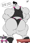  animal_humanoid anthro back_muscles being_watched belly_overhang big_bulge big_butt big_forearms big_muscles black_hair black_tank_top bobthetanuki bodily_fluids boots bottomwear buddy_thunderstruck_(series) bulge butt clothed clothing darnell_(buddy_thunderstruck) dialogue dumbbell duo exercise facial_hair footwear from_behind_position furniture gloves grey_body grey_skin hair handwear hi_res huge_butt huge_muscles huge_thighs humanoid legwear looking_at_another looking_at_viewer looking_back looking_up male mammal mammal_humanoid mouse mouse_humanoid murid murid_humanoid murine murine_humanoid muscular muscular_arms muscular_legs muscular_male muscular_thighs navel open_mouth pants rat rear_view rodent rodent_humanoid sex shirt shoes shorts sideburns signature simple_background sitting socks speech_bubble standing sweat sweatband sweatdrop table tank_top text thick_thighs tight_bottomwear tight_clothing tight_pants tight_shirt tight_topwear tongue topwear triceps weights whiskers white_background wide_hips workout 