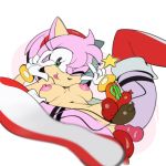  1:1 amy_rose anal anal_penetration breasts clothed clothing eulipotyphlan feliscede female food food_fetish food_play green_eyes hair hedgehog improvised_dildo improvised_sex_toy low_res mammal masturbation partially_clothed penetration pink_hair simple_background smile solo sonic_the_hedgehog_(series) vaginal vaginal_penetration white_background 