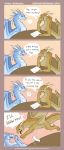  bodily_fluids comic darkenstardragon dragon drawing duo english_text feral furniture hi_res humor icewing_(wof) innuendo male male/male qibli_(wof) sandwing_(wof) table tears text tongue tongue_out wings_of_fire winter_(wof) 