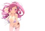  bikini hirose_madoka long_hair pink_eyes pink_hair rasis sound_voltex swimsuit third-party_edit white 