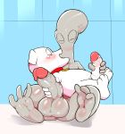  absurd_res alien anthro balls brian_griffin canid canine canis domestic_dog duo family_guy genitals handjob hi_res kissing male male/male mammal masturbation penile penis redemption3445 roger_smith sex 