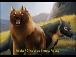  2020 black_bars black_body black_fur canid canine canis day detailed_background digital_media_(artwork) eyes_closed fur mammal oneminutesketch open_mouth orange_eyes outside sky teeth tongue wolf 