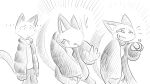  4_fingers animal_crossing anthro bodily_fluids clothed clothing crying_laughing dialogue_in_description domestic_cat dragonweirdo ellipsis felid feline felis female fingers gesture greyscale hand_gesture hi_res laugh mammal monochrome nintendo olivia_(animal_crossing) pointing puffy_jacket solo tears 