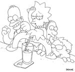  barney_gumble disnae homer_simpson lenny_leonard lisa_simpson the_simpsons 