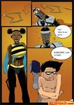  bumblebee comic comics-toons dc dcau dr_light okunev raven robin teen_titans 