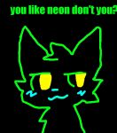  anthro basic boy_kisser_(meme) domestic_cat felid feline felis kitsu_awa mammal meme neon silly_cat_(mauzymice) 