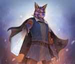  anthro canid canine clothed clothing fox hi_res male mammal mask melee_weapon mr.solar redwall slagar_the_cruel solo standing sword weapon 