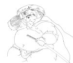  2020 anthro asian_clothing belly bulge canid canine cape clothing east_asian_clothing fundoshi hat headgear headwear hi_res humanoid_hands japanese_clothing kemono male mammal moobs nipples overweight overweight_male raccoon_dog simple_background solo suishou0602 tanuki underwear weapon white_background 