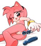  &lt;3 &lt;3_eyes accessory amy_rose anal anal_beads anal_masturbation anal_penetration anthro anus areola bed_sheet bedding black_eyes blush bracelet breasts butt clothing dildo eulipotyphlan eyelashes female gaturo genitals gloves hair_accessory hairband handwear hedgehog hi_res jewelry looking_pleasured lying mammal masturbation mostly_nude nipples on_side one_eye_closed open_mouth penetration pussy sex_toy simple_background solo sonic_the_hedgehog_(series) white_background 