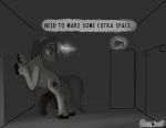  comic:drawn_to_greater_size cosmonaut english_text equid equine fan_character genitals growth hi_res horse male mammal my_little_pony oc:drawnheart penis penis_growth pony text 