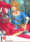  2020 absurd_res blue_eyes bottomless breath_of_the_wild clothed clothing duo ear_piercing erection failuu frottage genitals hi_res humanoid humanoid_genitalia humanoid_penis humanoid_pointy_ears hylian link male male/male marine nintendo penis piercing prince_sidon sex text the_legend_of_zelda url video_games zora 