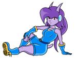  absurd_res anthro aquatic_dragon belt black_nose boots breasts clothing dragon female footwear freedom_planet gloves hair handwear haunt-of-jackals hi_res horn marine non-mammal_breasts purple_body purple_hair sash_lilac sitting smile solo video_games 