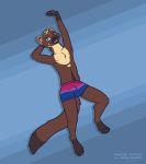  anthro bisexual_pride_colors boxer_briefs bulge bytie clothing lgbt_pride male mammal marten mg_doodles mustelid musteline pine_marten pinup pose pride_colors solo underwear whiskers 