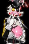  3d_(artwork) 5_fingers animatronic anthro big_breasts bow_tie breasts canid canine clothed clothing digital_media_(artwork) female fingers five_nights_at_freddy&#039;s five_nights_at_freddy&#039;s_2 fox hair hat headgear headwear humanoid lips looking_at_viewer machine mammal mangle_(fnaf) nipples one_eye_closed pink_body pink_breasts pink_nipples reshsfm robot robot_humanoid simple_background solo source_filmmaker video_games white_body white_hair yellow_eyes 