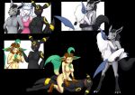  2020 3_toes 5_fingers absol alolan_vulpix anthro anthro_on_anthro black_background black_body black_fur black_hair black_inner_ear black_markings blue_claws blue_eyes blue_inner_ear blue_nose blush brown_body brown_fur brown_hair brown_inner_ear brown_nose canid canine claws clothing cowgirl_position eeveelution eyebrows female fingers fur genitals hair leafeon lying male male/female mammal markings mightyena nintendo nipples on_top open_mouth penis pok&eacute;mon pok&eacute;mon_(species) pussy red_eyes red_sclera regional_form_(pok&eacute;mon) sex simple_background smile tan_body tan_fur toe_claws toes tomek1000 umbreon video_games vulpix white_body white_fur white_hair yellow_markings yellow_sclera 