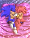  amy_rose angelofhapiness anthro baby bed birth bodily_fluids breasts clothing crossgender crying duo eulipotyphlan female female/female furniture gloves hand_holding handwear hedgehog hi_res legwear mammal mtf_crossgender penetration socks sonic_the_hedgehog sonic_the_hedgehog_(series) tears vaginal vaginal_penetration young 