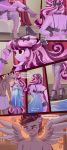  absurd_res anthro blush bow bra clothing comic dialogue dressing duo english_text equid equine female footwear hi_res high_heels horn legwear makeup male mammal my_little_pony open_mouth panties pegasus pregnant robe shoes text thigh_highs towel underwear unicorn wings xjenn9 