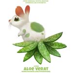  1:1 aloe_vera ambiguous_gender cryptid-creations elemental_creature english_text feral flora_fauna fur green_body green_eyes green_fur humor leaf mammal murid murine plant pun rat rodent simple_background solo text url visual_pun whiskers white_background white_body white_fur 