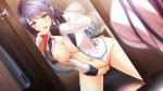  bottomless breasts game_cg guilty masturbation nipples no_bra open_shirt seifuku tagme 