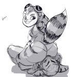  anthro bixiekz facesitting female male male/female ratchet ratchet_and_clank rift_apart_lombax sketch video_games 