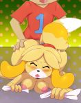  animal_crossing anthro bigdon1992 breasts canid canine canis digital_media_(artwork) domestic_dog duo female fur hi_res human human_on_anthro interspecies isabelle_(animal_crossing) male male/female male_penetrating mammal nintendo nude patreon penetration shih_tzu simple_background solo toy_dog vaginal vaginal_penetration video_games villager_(animal_crossing) yellow_body yellow_fur 