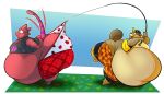  animal_crossing beaver belly big_belly big_butt bodily_fluids boxers_(clothing) butt c.j._(animal_crossing) chameleon clothing duo ear_piercing ear_ring fishing_rod flick_(animal_crossing) hi_res hoodah huge_butt hyper hyper_belly hyper_butt lizard male mammal moobs morbidly_obese morbidly_obese_male nintendo obese obese_male overweight overweight_male piercing reptile rodent scalie sweat sweatdrop tailwag thick_thighs underwear video_games 