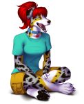  4_toes afrozenheart alpha_channel anthro australian_shepherd barefoot black_pawpads canid canine canis choker collar crossed_legs domestic_dog female herding_dog hindpaw jewelry lexi_decker mammal necklace pastoral_dog pawpads paws sheepdog sitting smile soles solo toes 