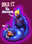  anthro asphyxiation breath_play bulge canid canine choking clothing coiling conadolpomp_(artist) domination duo girly glowing glowing_eyes hi_res male male/male mammal nintendo pok&eacute;mon pok&eacute;mon_(species) seviper size_difference struggling text underwear video_games 