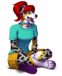  4_toes afrozenheart alpha_channel anthro australian_shepherd canid canine canis choker clothed clothing collar crossed_legs domestic_dog female flip_flops footwear herding_dog jewelry lexi_decker mammal necklace pastoral_dog sandals sheepdog sitting smile solo toes 