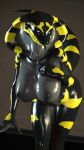  3d_(artwork) absurd_res anthro aspen_(kasdaq) atomicsopp_sfm black_body black_eyes black_scales blue_pupils breasts cobra cobra_(petruz) colored_nails digital_media_(artwork) female forked_tongue hi_res looking_at_viewer nails non-mammal_breasts nude petruz_(copyright) pupils reptile scales scalie snake snake_(petruz) solo source_filmmaker_(artwork) tongue tongue_out yellow_body yellow_nails yellow_scales 