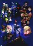  1980s_(style) 1990s_(style) amuro_ray angry bald blonde_hair bright_noa brown_hair char_aznable crowley_hamon dark_skin degwin_sodo_zabi dozle_zabi earth_federation facial_hair fraw_bow garma_zabi gihren_zabi glasses gundam hat hayato_kobayashi helmet highres holding holding_helmet kai_shiden katz_kobayashi kikka_kitamoto kycilia_zabi lalah_sune letz_cofan looking_at_viewer manly mask matilda_ajan mecha mikimoto_haruhiko military_uniform mirai_yashima mobile_suit mobile_suit_gundam mouth_mask mustache nebula pilot_suit promotional_art ramba_ral red_hair retro_artstyle robot rx-78-2 salute sayla_mass scan science_fiction serious shouting sideburns spacesuit starry_background traditional_media uniform v-fin zeon 