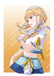  blue_overskirt braid fang fujita_kotone gakuen_idolmaster idolmaster jacket low_twin_braids multicolored_clothes ringo_no_tart skin_fang twin_braids 
