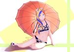  bikini cleavage commandant_teste_(kancolle) kantai_collection swimsuits umbrella velchi 