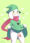  &lt;3 absurd_res anthro bottomwear bovid caprine cloak clothing clothing_lift deltarune genitals girly goat green_clothing hat headgear headwear hi_res humanoid_genitalia humanoid_penis jelch looking_at_viewer male mammal nepentz penis presenting ralsei scarf skirt skirt_lift solo video_games young 
