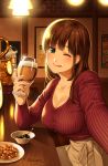  cleavage domestic_na_kanojo sasuga_kei sweater tachibana_hina 