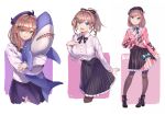  heels joeychen nijisanji pantyhose skirt_lift suzuhara_ruru sweater 