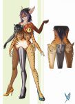  2015 3_legs 4_arms access ailurid anthro breast_transformation butt_transformation cervid cheetah clothing conjoined felid feline female footwear fusion genitals group hi_res high_heels hybrid mammal mass_conjoinment mephitid multi_arm multi_genitalia multi_leg multi_limb multi_pussy multiple_angles nude pantherine pussy red_panda shoes skunk tiger 